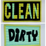clean dirty dishwasher sign