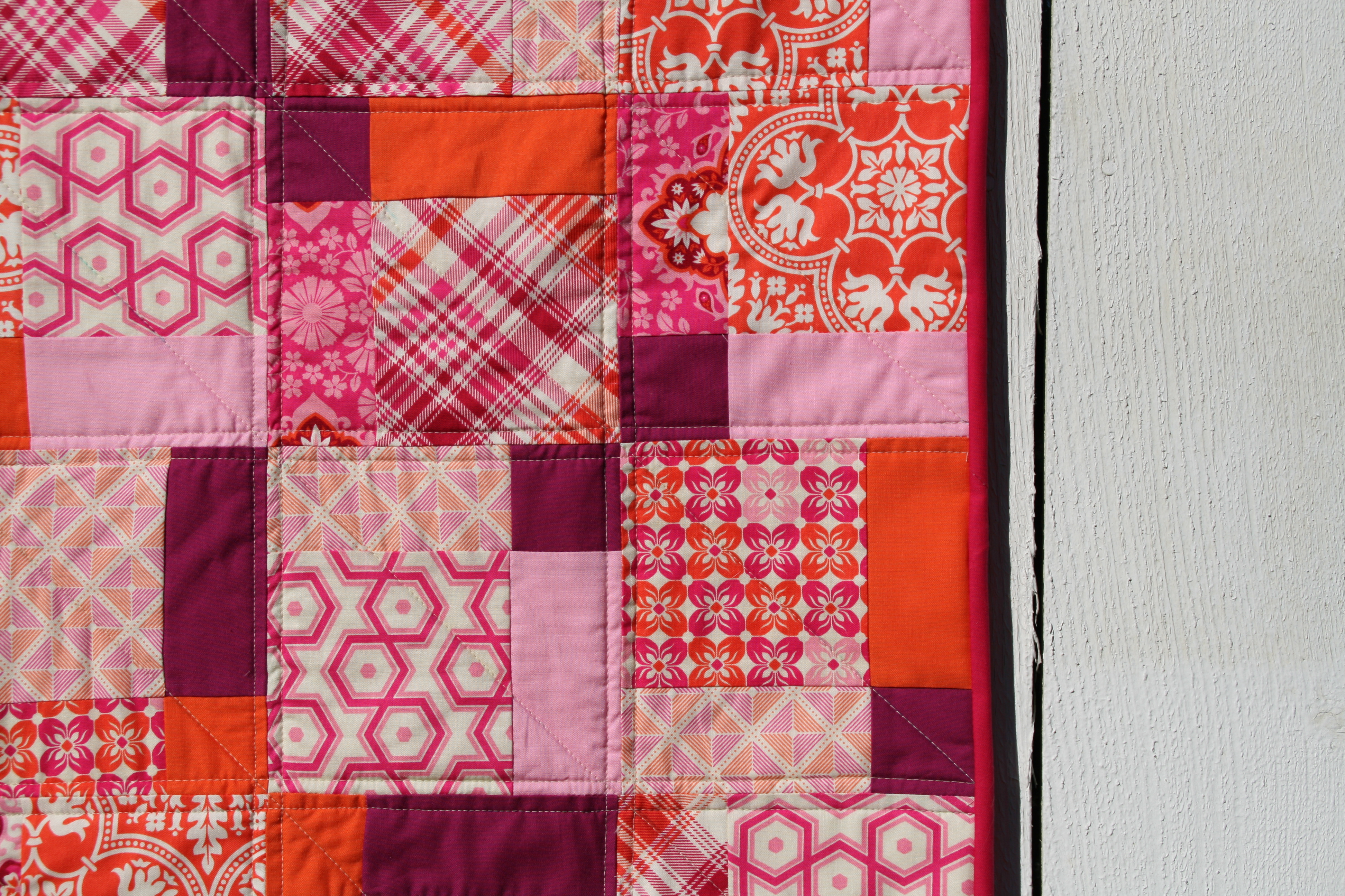 disappearing 9-patch baby quilt