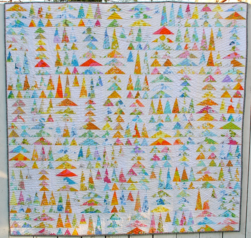 Finished Geese In The Forest Quilt