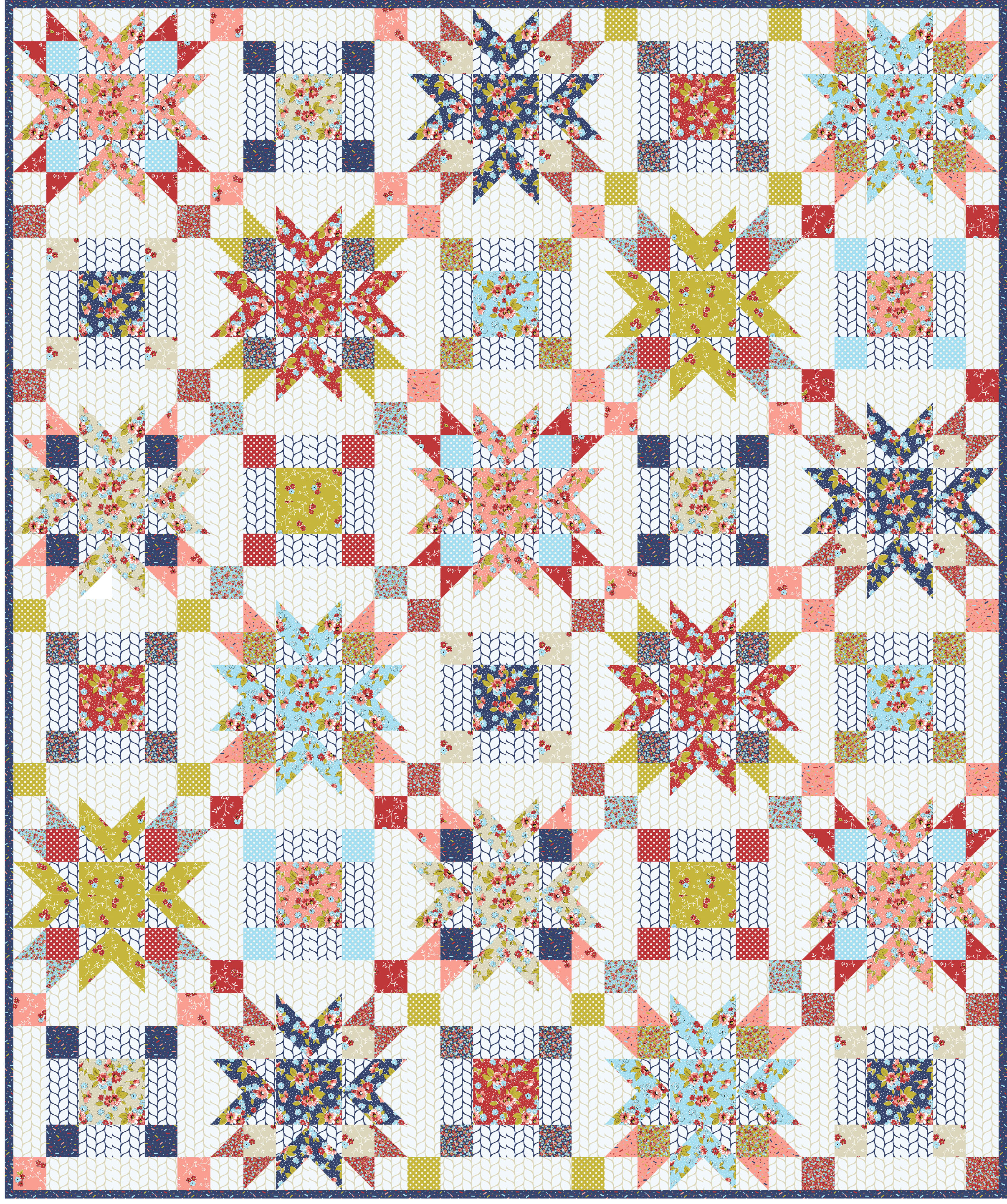 Wallflower Quilt Pattern