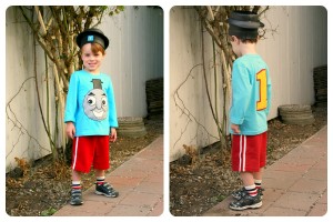 easy thomas the train costume
